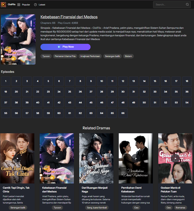 Ciciflix koleksi dracin terlengkap